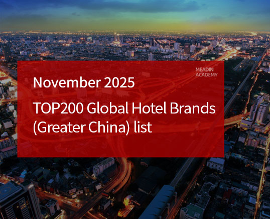 TOP200 Global Hotel Brands (Greater China) in November 2025