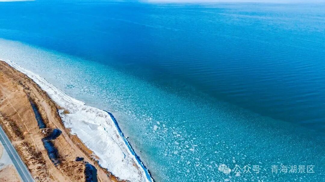 【遇见青海湖蓝冰】青海湖冬韵：从浮冰摇曳到蓝冰凝辉