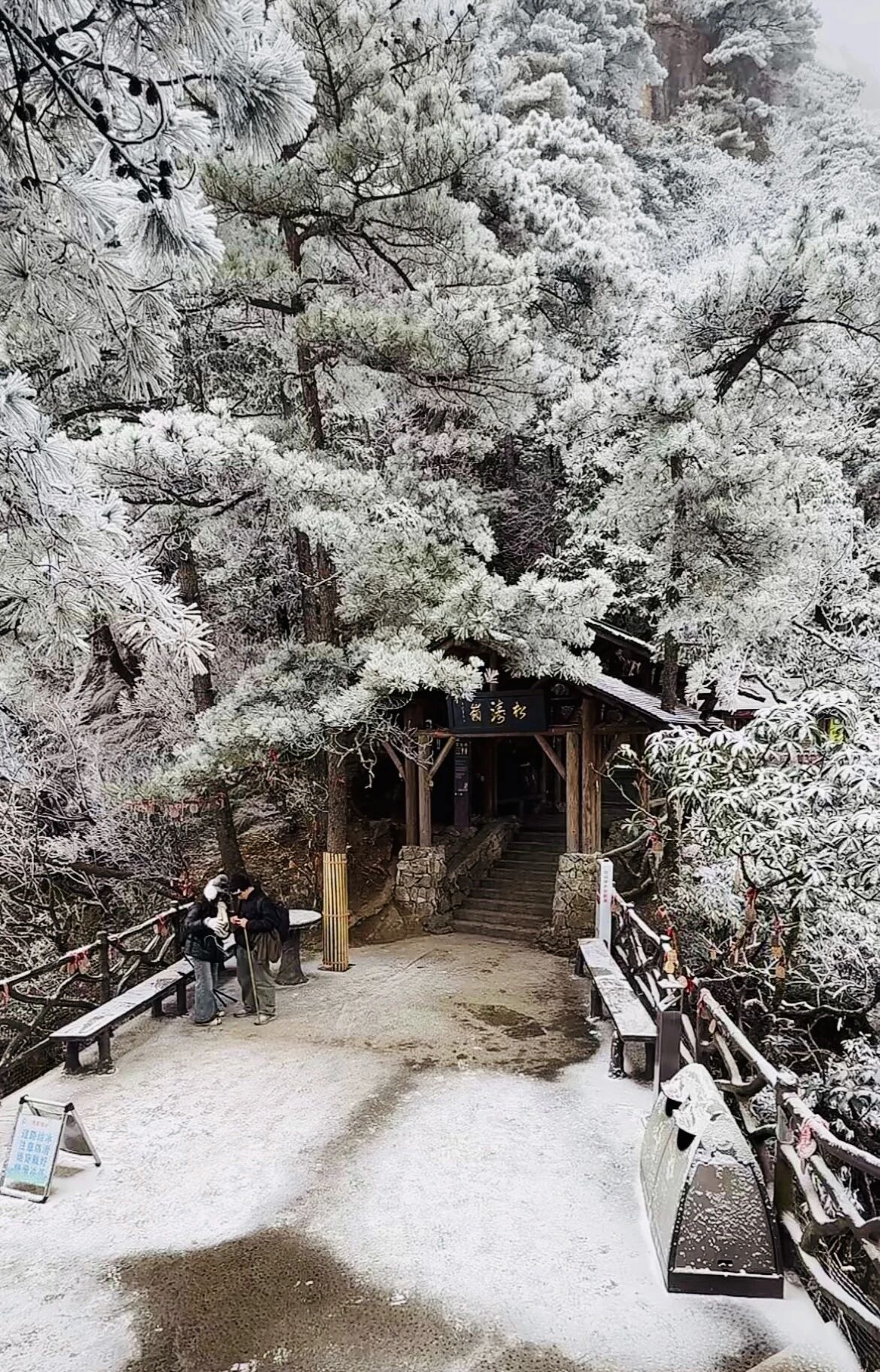 又下雪啦！武功山申请加入全国下雪群聊！