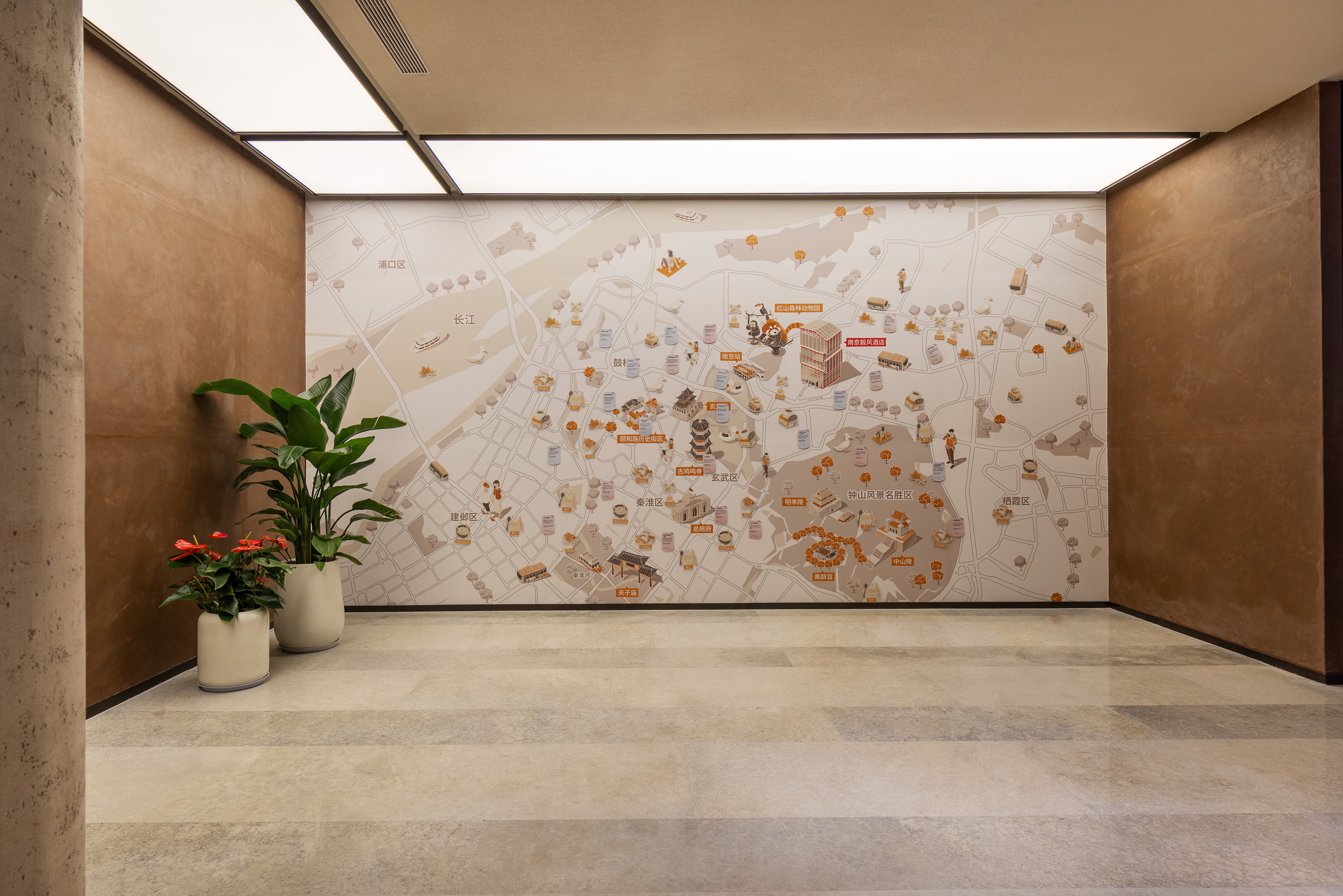 南京毅风酒店城市探索地图墙.jpg