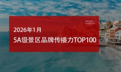 2026年1月5A级景区品牌传播力100强榜单