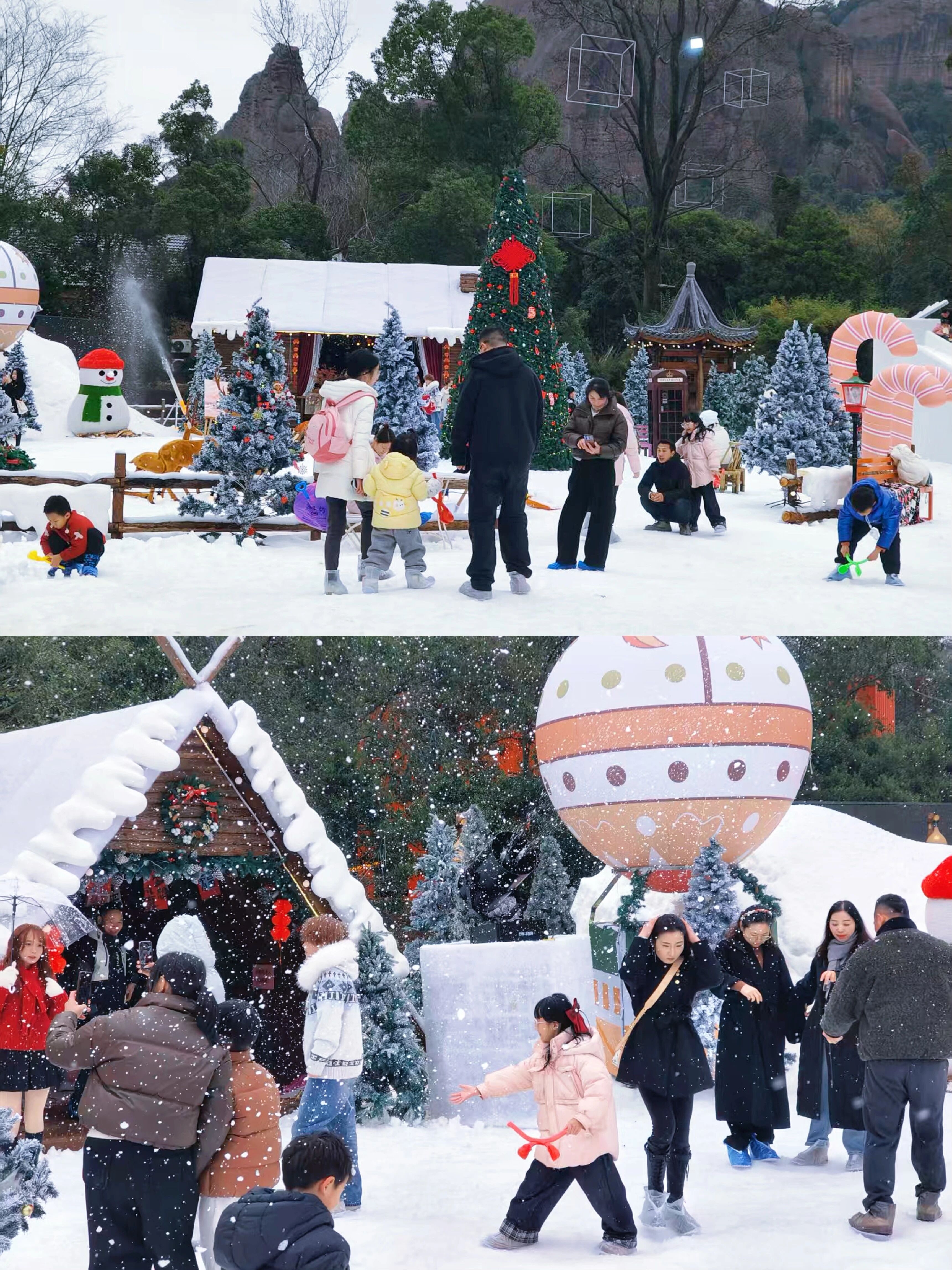 出片率1001%！是谁还没有拍过龟峰冰雪梦幻乐园，冲鸭！