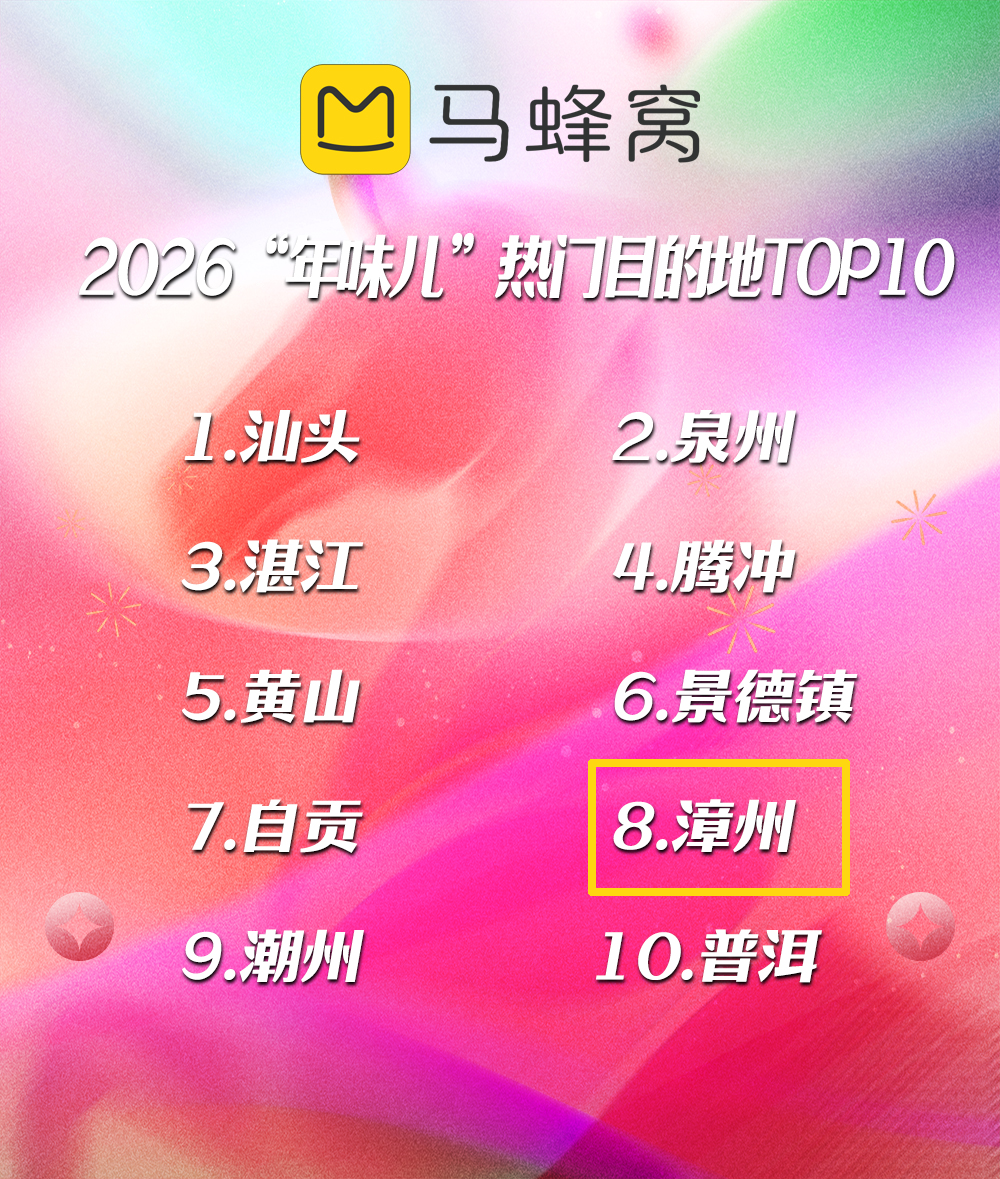 “年味儿”全国第8！漳州古城邀您来过地道闽南年