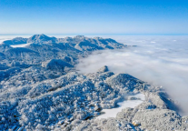 速报！庐山风景区今冬的第一场雪来啦！