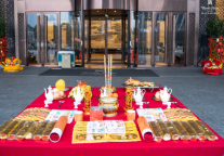 醒狮跃动 武汉万达瑞华酒店新春舞龙舞狮