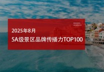 2025年8月5A级景区品牌传播力100强榜单
