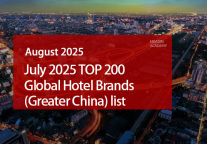 TOP200 Global Hotel Brands (Greater China) in August 2025