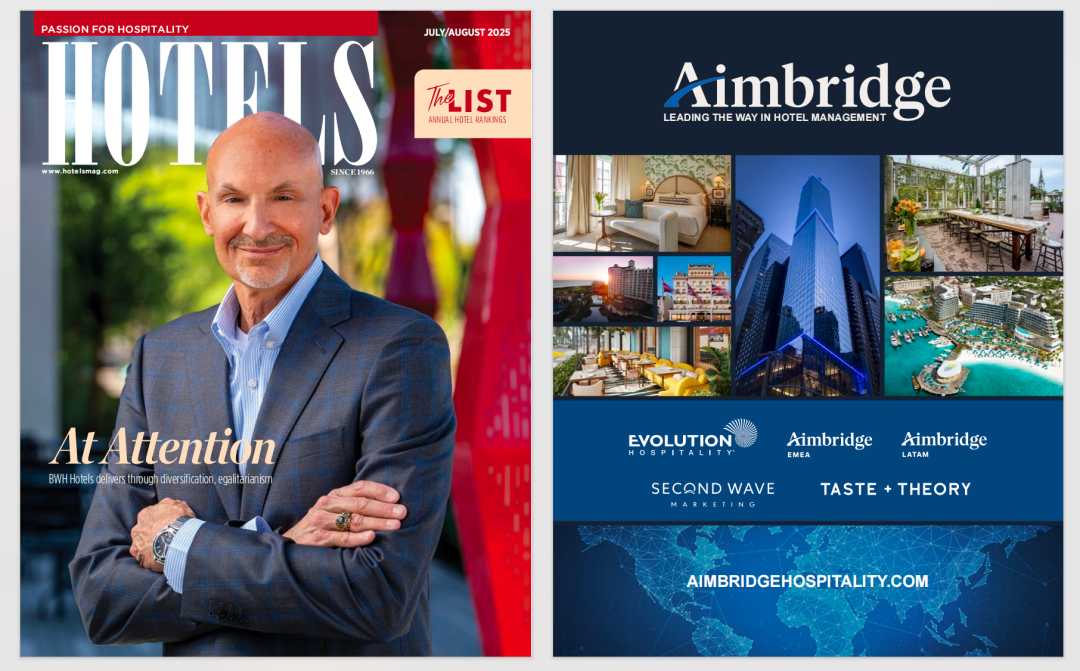 再度入选《HOTELS》杂志全球双榜前50！