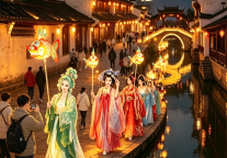 300人包场！三河古镇鱼灯巡游震撼上演！