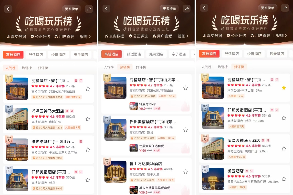 丽橙酒店·智（平顶山火车站河滨公园店）开业首月荣登三榜第一