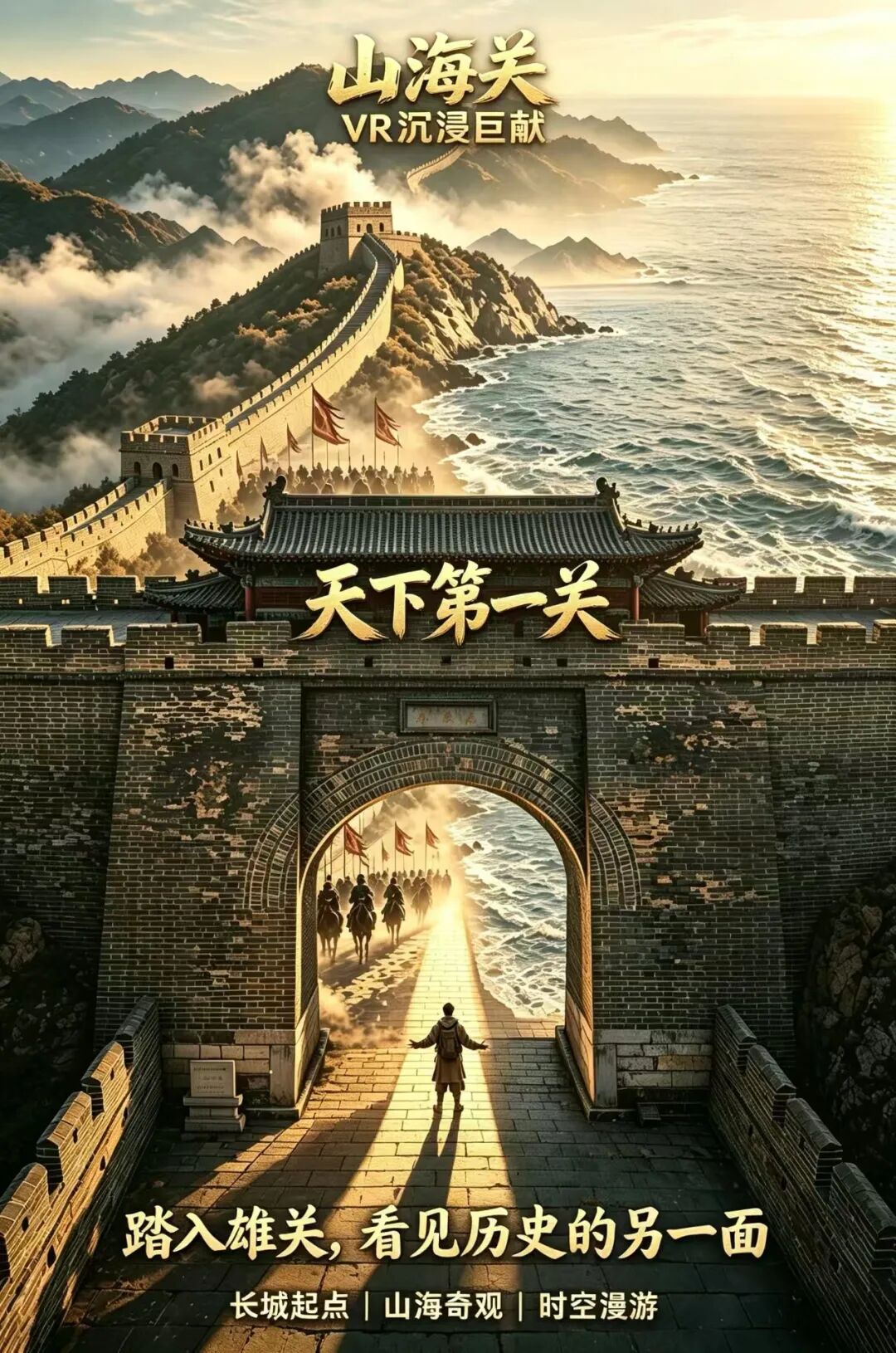 不止打卡山海关景区！亲身登城楼、点烽火、御敌，这场VR太燃啦！