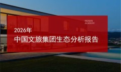 2026年中国文旅集团生态分析报告