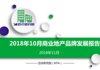 2018年10月商业地产品牌发展报告