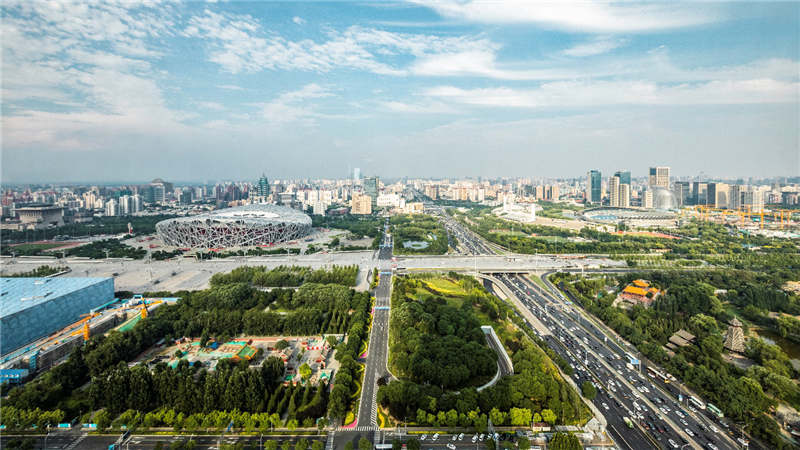 盤古大觀位於北京亞奧核心區,朝陽區北辰橋,距離水立方僅180米,距離