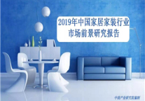 2019年中国家居家装行业市场前景研究报告