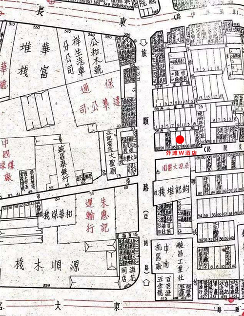 上世纪上海旅顺路（原亚德路，Arthur Road）地图.jpg