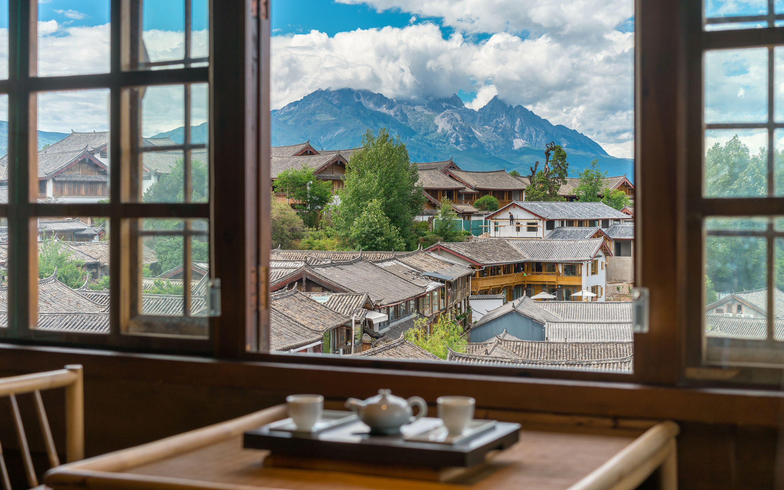 心宿雪山倾城全景度假会馆(丽江古城大水车店)